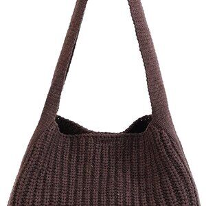 Women's Crochet Tote Bag Knit Shoulder bag,Aesthetic Bag,Cute Eco-Friendly Tote